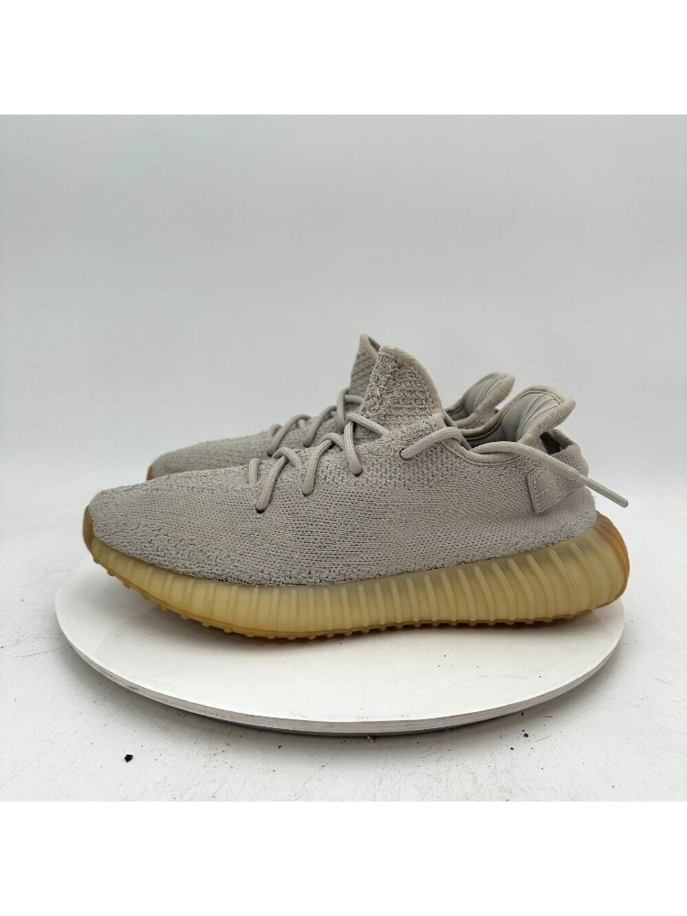 adidas Yeezy Boost 350 V2 Men Size 8.5 F99710 Sesame Grey Primeknit Sneaker